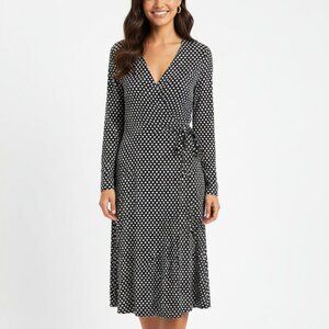Banana Republic Polka Dot Wrap Dress